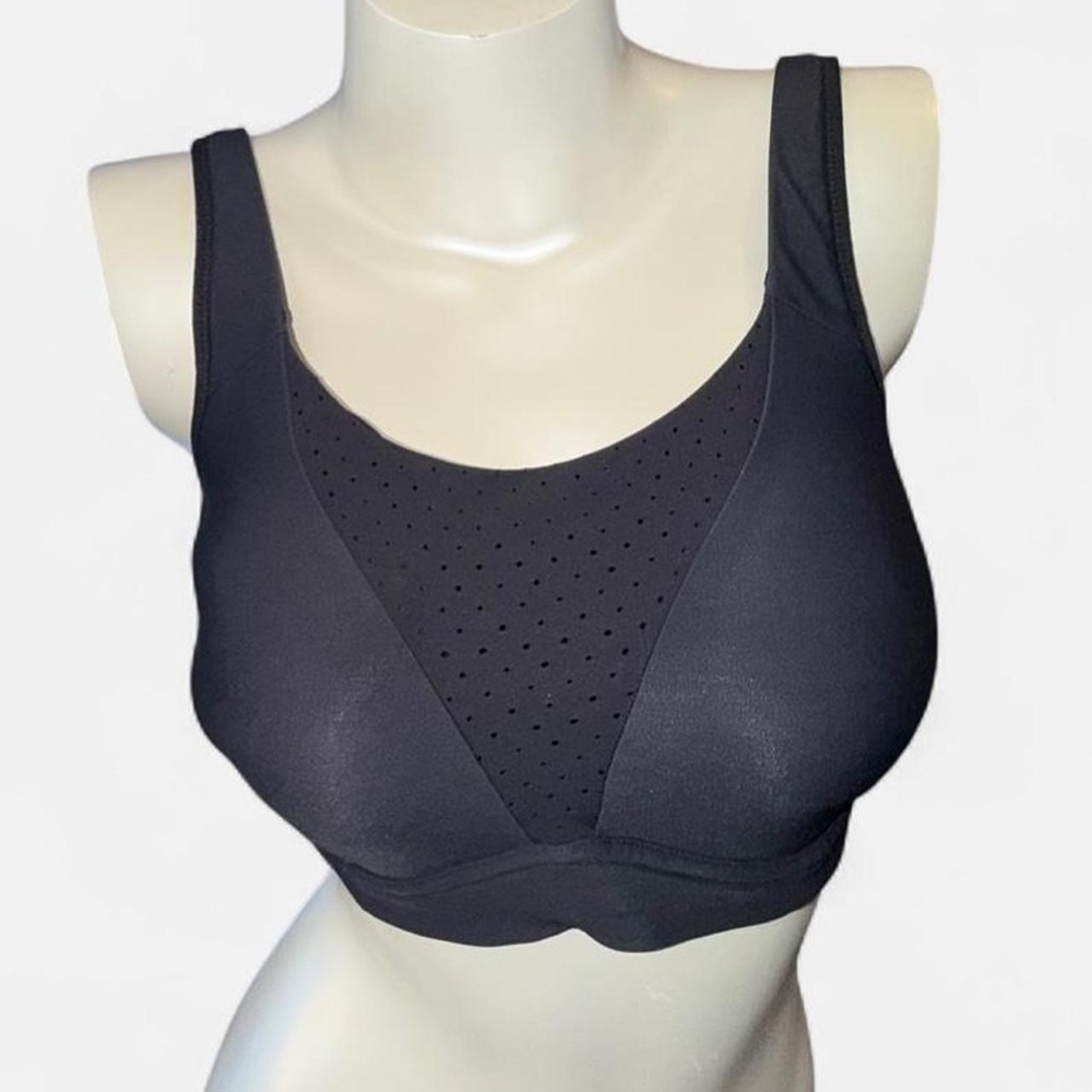 Lululemon Athletica Charcoal Perforated Sports Bra